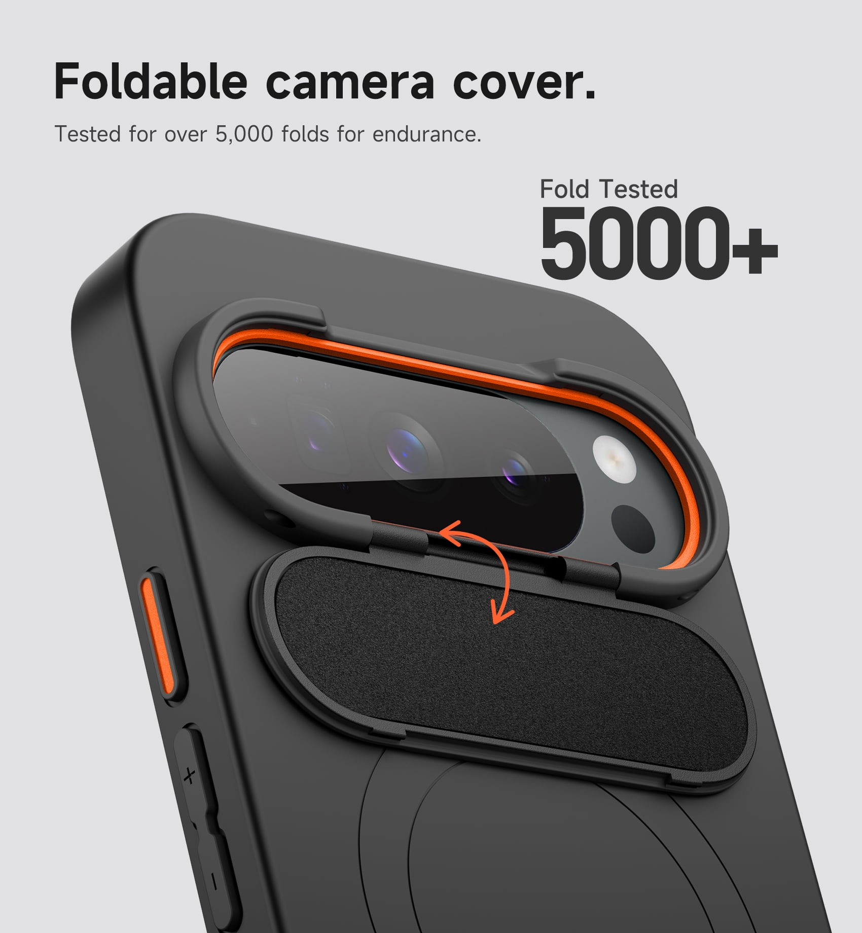 Suritch for Google Pixel 10 Pro XL Phone Case, Magnetic Shockproof Protective Cover with Camera Cover and Adjustable Metal Kickstand, Black