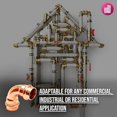 thumbnail image 5 of ProPress Plumbing Copper Fitting - Lead-Free 90-Degree PEX Elbow Copper Pipe Fitting - 1/2" Push Fit Elbow Copper Press Fitting Connection PEX Pipe, 5 of 6