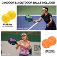 thumbnail image 7 of BEIVES 4-Pack Fiberglass Pickle Ball Set with 4 Balls & Portable Bag - Lightweight Pickleball Paddles for Indoor/Outdoor, Family-Friendly for All Skill Levels, 7 of 7