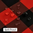 thumbnail image 3 of Spring Waterproof Table Cloth - Spillproof Scratch Resistant and Wrinkle Free Buffalo Plaid Farmhouse Tablecover for Dining Room Kitchen Banquet, 60 x 84 Inch, Red and Black Checkered, 3 of 6