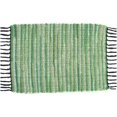 thumbnail image 3 of shiyou-Eco Friendly Hand Woven & Reversible Cotton Chindi Rag Rug 100% Recycled Cotton Area Rug for Living Room Kitchen Entryway 2x3' (Green), 3 of 4