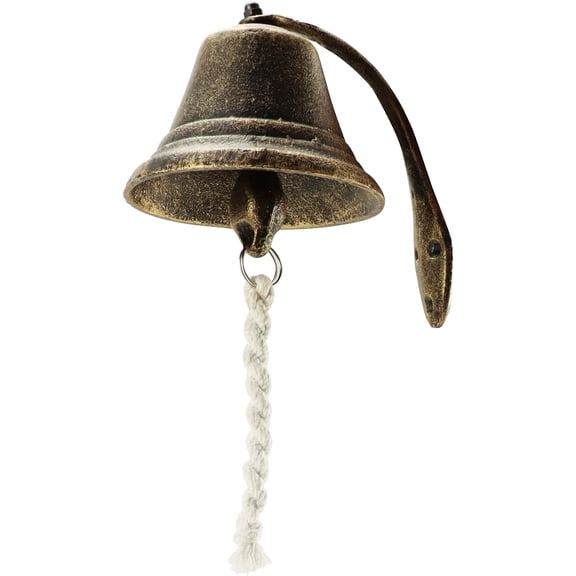 Cast Iron Vinta Hanging Bell – Loud Rustic Wall Bell for Farmhouse, Porch & Garden Entry