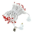 thumbnail image 3 of Novelty Lights Red 100 LED Christmas Mini Light Set (white Wire, 34 Feet), 3 of 8