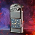 thumbnail image 5 of YIKA Windproof Lighter Vintage Watch Bezel Flame Torch black, 5 of 6