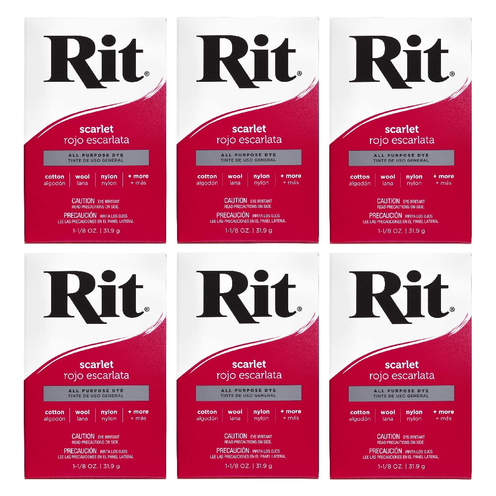Rit All Purpose Powder Dye 1-1/8 oz, 6 Pack