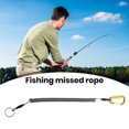 thumbnail image 4 of Fishing Miss Rope 1 Set Rod Release Rope Toughness High Stretch Strong Pulling Force Quick Release Fishing Keychain Ring Hook Fishing Enthusiasts, 4 of 6