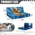 thumbnail image 7 of Yuyamidu Christmas RV Dinette Cushion Covers Santa Claus Camper Cushion Slipcover 1 Bench Cover 1 Backrest Cover Washable Seat Sofa Chair Cover RV Accessory, Blue, 7 of 7
