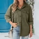thumbnail image 4 of Abrigos de Invierno Para Mujer Moda de Manga Larga Frente Abierto Prendas de Abrigo Sueltas Blusa Sólida Odeerbi ODB172003, 4 of 6