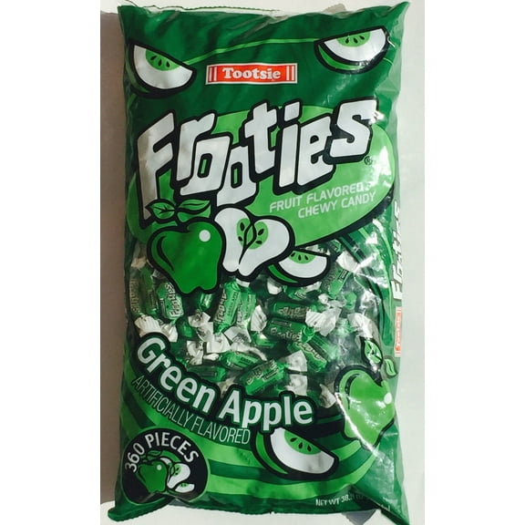 Frooties Green Apple Fruit Flavored Chewy Candy 2.4 Pounds Bulk 360ct SHIPS FREE