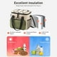 thumbnail image 5 of Bolsa térmica para almuerzo de gran capacidad, espaciosa y con correa ajustable, lonchera a prueba de fugas para el trabajo, la oficina, picnics, camping, viajes, senderismo, comidas diarias y aventu, 5 of 6