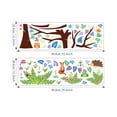 thumbnail image 3 of Bearachild Pegatinas de fondo extraíbles de árbol de colores, póster de pared de animales, Mural de dibujos animados, papel tapiz, calcomanías de arte Decoración del hogar Bearachild HA075033-01, 3 of 6