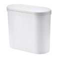 thumbnail image 1 of Bote de basura del bote de basura con tapa de prensa Tapa moderna de basura de polvo nórdico de basura estrecha para estudios Lavandería de baño, 1 of 8