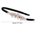thumbnail image 6 of Skymirror Woman Headband Elegant Style Non Slip Headwear Hair Hoop Band Flower Rhinestone Headdress Hair Accessories, 6 of 8