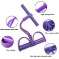 thumbnail image 3 of Lishi Elastic Pull Rope,Fitness Sit-up Exercise Resistance Bands 4-Tube,Abdomen,Waist,Arm,Leg Stretching Training, 3 of 6