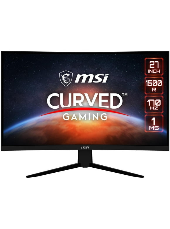 MSI G273CQ 27" QHD 2560 x 1440 (2K) 1ms (MPRT) / 4ms (GTG) 170 Hz FreeSync Premium Curved Gaming Monitor