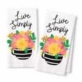 thumbnail image 2 of Ritz Live Simply Kitchen Towels  Multi-Color Dishtowels 2 Piece Bright Flowers in Cup, 2 of 6