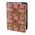 thumbnail image 2 of Pofeuu Cartoon Pigs Print Travel Document Organizer Passport Holder Men Women for Family (6.5 in x 4.5 in),Wallet Holder Credit Card Clutch Bag Case, 2 of 5