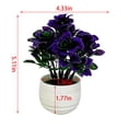 thumbnail image 2 of HCTSHG 1 Set Plant Bonsai Tree Artificial Plants Ceramic Potted Tree Chinese Rose Plants for Home Table Office Desk Bathroom Shelf Bedroom Living Room Farmhouse Decorations, 2 of 3