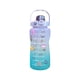 thumbnail image 1 of Termo Botella de agua de gran capacidad de 2000 ml Marcador de tiempo Taza de bebida helada (púrpura) Likrtyny Libre de BPA, 1 of 9