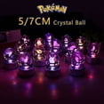 thumbnail image 2 of Bola de cristal de Pokémon 3D de 7 cm y 5 cm, Mewtwo, Pikachu, Gengar, bola de cristal de Pokémon, figura de Pokeball, luz nocturna, lámpara LED, base de regalo, 2 of 5