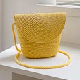 thumbnail image 1 of Bolsos Cruzados Bolsos cruzados de verano Elegante bolso de paja de playa tejido hecho a mano para el trabajo (amarillo) Sywqhk Para Estrenar, 1 of 8