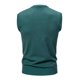 thumbnail image 3 of Chaqueta de Punto con Cuello en V de los Hombres, Blusa Casual de Patrón de Tartán de Coincidencia de Color con Estiramiento Ligero para el Uso Diario Y los Deportes, Moda de Otoño, 3 of 3