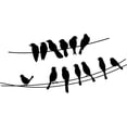thumbnail image 2 of Birds Computer Sticker Tablet PC Decor Sticker Birds on Wire Animal Vinyl Laptop Decal Funny DIY Art Stickers Decal for Notebook Laptop Luggage Window Art Sign, 2 of 2