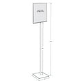 thumbnail image 4 of 11"W x 17"H Pedestal Two-Sided Sign Holder Stand on Square Metal Base, 4 of 5