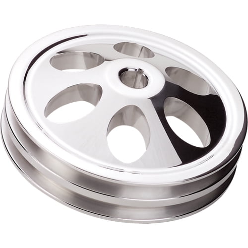 Billet Specialties Power Steering Pump Pulley 2 Groove Keyway 66-76 GM Billet Specialties Power Steering Pump Pulley 2 Groove Keyway 66-76 GM