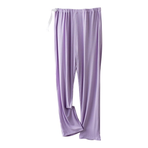 Taqqpue Women Maternity Pants Solid Color Soft Stretchy Loose Comfy Pregnancy Lounge Pajama Pants Over the Belly Casual Loose Wide Leg Trouser Pants