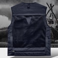 thumbnail image 4 of Wyobmus Men's Breathable Fishing Vest, Outdoor Multi-Pockets Lightweight Cargo Vest Photography Travel Hunting Waistcoat Jacket for Unisex Adults and Youth Navy, 4 of 6