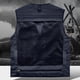 thumbnail image 4 of Camiseta sin mangas con cuello en V para hombre, informal, holgada, a la moda, para voluntariado, para exteriores, emergencias, multibolsillos, multifuncional, con cremallera, de nailon., 4 of 6