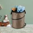 thumbnail image 4 of Wakeman Outdoors 46-Gallon Pop Up Outdoor Trash Can for Camping, Beige, 4 of 9