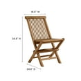 thumbnail image 3 of Vienna 5-Piece Dining Set with Folding Chairs in Natural Natural, 3 of 10