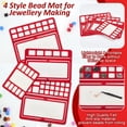thumbnail image 6 of 4 Styles Red Felt Beading Mat, Hard Back Bead Tray with Grids DIY Beading Bead Pads, Bead Design Boards for Art Crafts Jewelry Making Beading Supplies, 6mm Thick, 6 of 6
