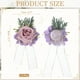 thumbnail image 2 of Uxcell 2 Pcs Corsage de Muñeca de Flores Púrpura Claro, Pulseras de Flores Artificiales para Boda Novia Novio Ceremonia Aniversario Baile Fiesta, 2 of 6