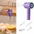 thumbnail image 1 of Batteur à Œufs Rechargeable USB, Batteur à Œufs (Compatible avec Diverses Œufs) – Mélangeur à Œufs Polyvalent avec 3 Vitesses de Réglage et Charge Sans Fil, 1 of 9