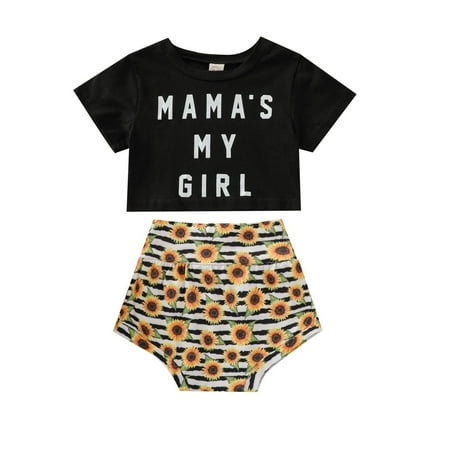

Boys And Girls Outfit Set Short Sleeved + Briefs Set Spring And Summer New Letter Printing Casual Children Two Piece Set