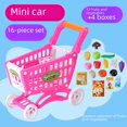 thumbnail image 2 of Carrito de compras para niños, casa de juegos, juguete de simulación, carrito para bebés, fruta cortada, se puede seleccionar una variedad de autos grandes, medianos y pequeños, 2 of 5