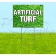 thumbnail image 1 of Artificial Turf (18" x 24") Yard Sign, Includes Metal Step Stake, 1 of 6