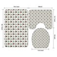 thumbnail image 3 of Brown Bigfoot and Tree Pattern Bathroom Rugs Sets 3 Piece,Toilet Cover Set,Absorbent Non Slip Bathroom Mats Sets with U-Shaped Contour Rug Toilet Rug Set, 3 of 5
