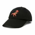 thumbnail image 5 of Dalix T-Rex Embroidered Mens Cotton Dad Hat Baseball Cap in Black, 5 of 5