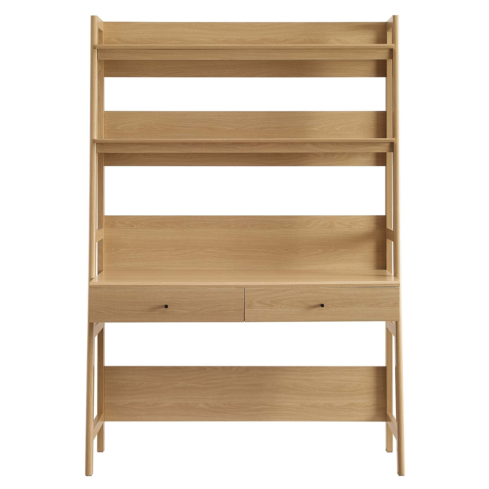 Modway Bixby Modern Style Particleboard and MDF Office Desk in Oak