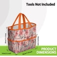 thumbnail image 3 of Garden Tool Bag,Pioneer Flower Floral Print Pattern Garden Tool Organizer,Garden Gifts,Waterproof Multi-Pocket Garden Tool Storage 11.8x5.5x11.4 Inch(Tools NOT Included), 3 of 6
