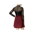 thumbnail image 2 of B. Darlin Womens Juniors Lace Mini Party Dress Black 5/6, 2 of 2