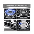 thumbnail image 2 of Parrilla Empotrable A Gas 4 Quemadores Estufa De Gas Mesa Vidrio Templado Color Negro, 2 of 5
