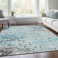 thumbnail image 5 of Dalyn Rugs Machine Washable Indoor/Outdoor Chantille Teal 5' x 7'6" Rug, 5 of 9