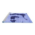 thumbnail image 2 of Ahgly Company Machine Washable Indoor Rectangle Oriental Blue Modern Area Rugs, 8' x 12', 2 of 4