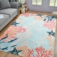 thumbnail image 2 of TWINNIS Area Rugs Floral Boho Rug Floor Carpet for Living Room Bedroom,4'x6',Cream White, 2 of 7