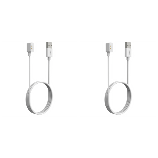 Adaptador Cargador USB Línea Carga para Pulsera Mi Band 2 (100 Cm) Rojo Blanco